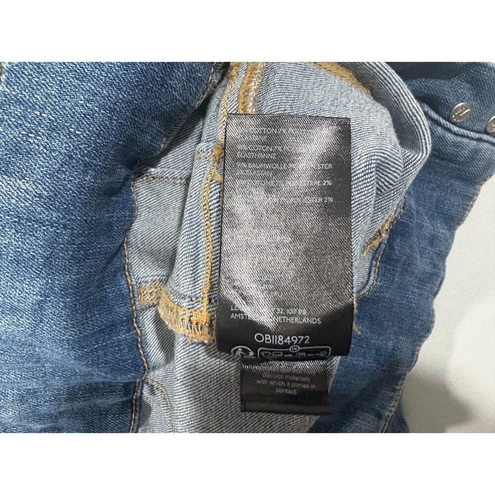 We The Free People Jayde Flare High Rise Denim Blue Jeans Stretch Boho Sz 28 - Picture 10 of 12